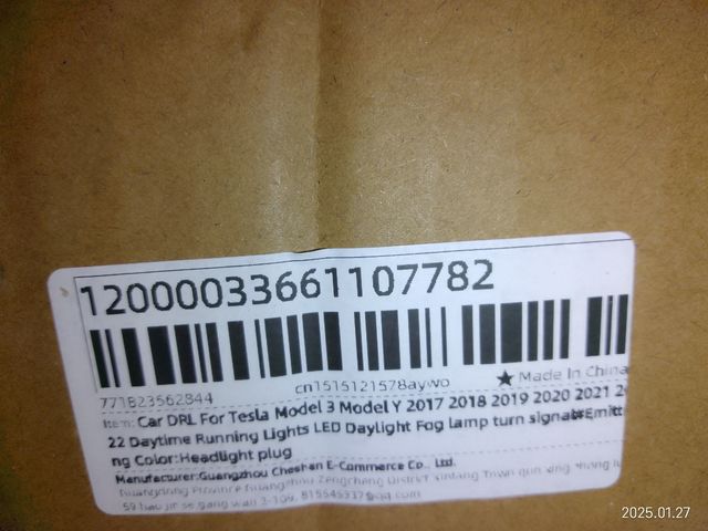 TESLA Faros Antiniebla led model 3 /( LOS 2FAROS)