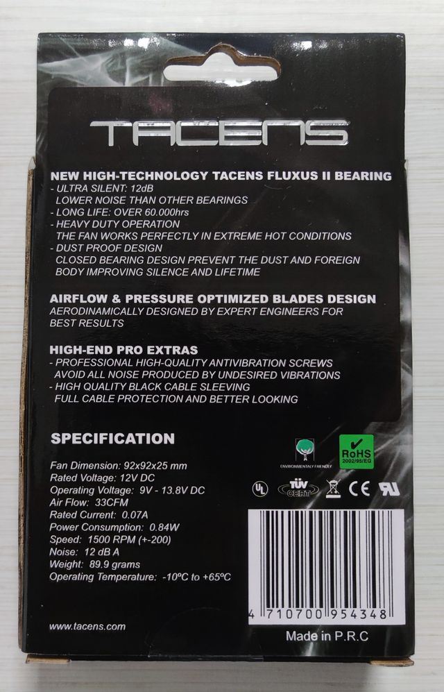Ventilador 90 mm Tacens Aura II NUEVOS!!