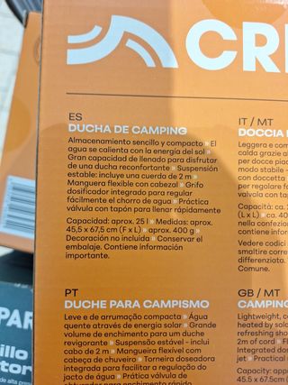 Ducha de camping crivit
