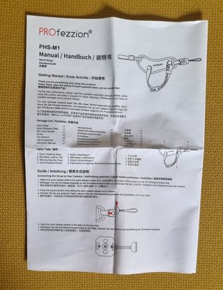 Hand strap de piel para cámara de fotos