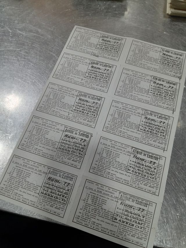 Colección decimos antiguos 1979- 1985