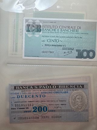 collezione assegni antichi