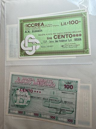 collezione assegni antichi