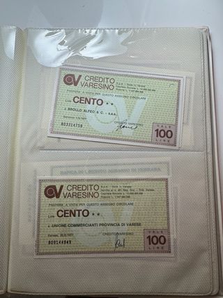 collezione assegni antichi