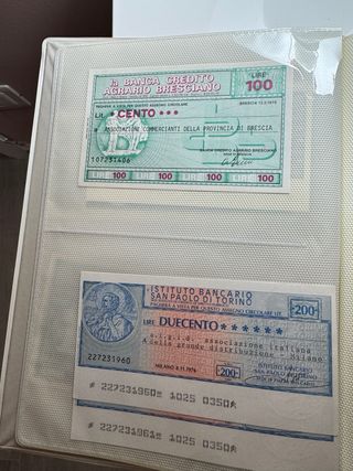 collezione assegni antichi
