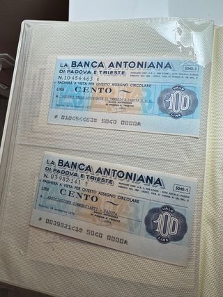 collezione assegni antichi