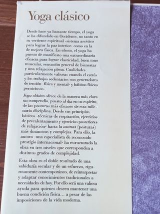 Libro "Yoga Clásico"