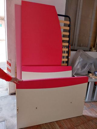 Cama 105cm rosa