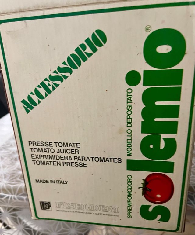 Fiseldem Solemio tritacarne e spremipomodoro