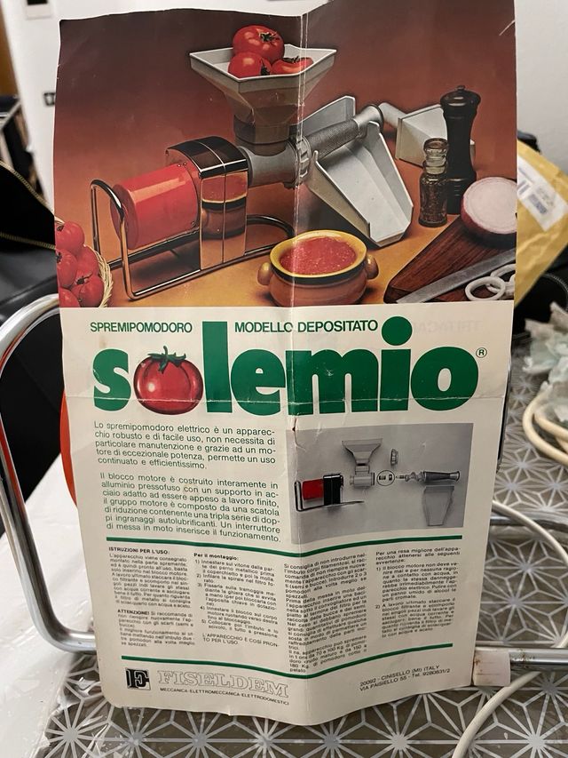 Fiseldem Solemio tritacarne e spremipomodoro