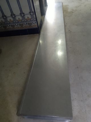 Mostrador de acero inoxidable