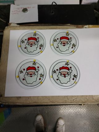 4 sottobicchieri  natalizi