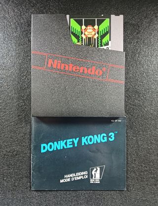 Donkey Kong 3 con manual, Nintendo NES