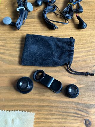 Bolsa peoteccion agua. Punto de carga.Lentes para