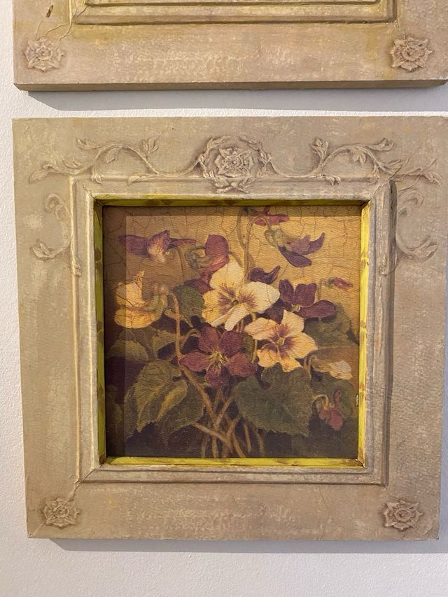 Set de dos tablas de flores