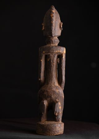 Escultura Dogón Tellem antigua con certificado.