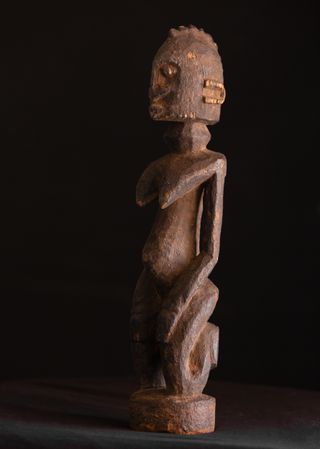 Escultura Dogón Tellem antigua con certificado.