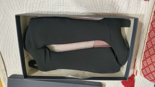 Bota en licra Nicole negra. Tacón fdo.