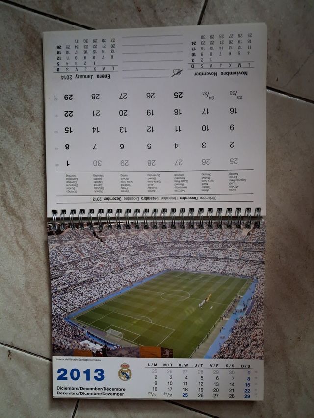 Calendario Real Madrid 2013