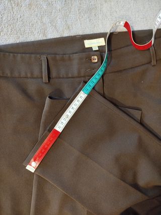 Pantalon mujer de traje de vestir marron
