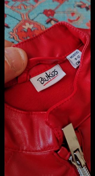 Giubotto ecopelle Blukids 9-12 mesi