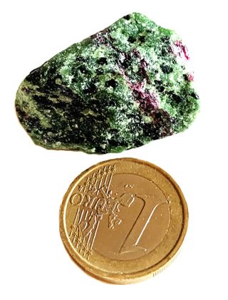 ZOESITE CON RUBINO - Minerale da collezione