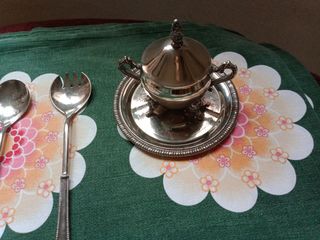 Posate e zuccheriera silver vintage