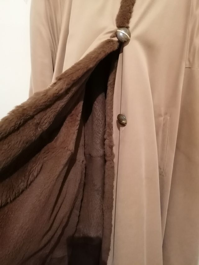 Soprabito foderato di pelliccia