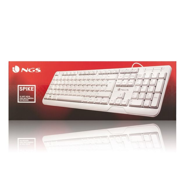 TECLADO BLANCO NGS SKYPE NUEVO