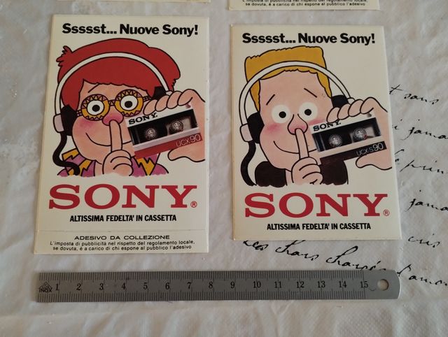 Sony Adesivi Vintage Serie q.tà 4