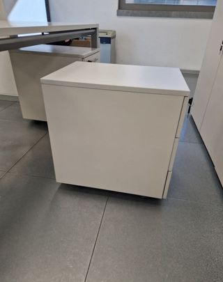 Cajoneras blancas llave con 3 cajones