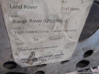 Culata Land Rover Range Rover (Lp) 2.5 100 KW 256T