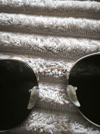 Gafas Ray Ban Redondas de Espejo Plateadas