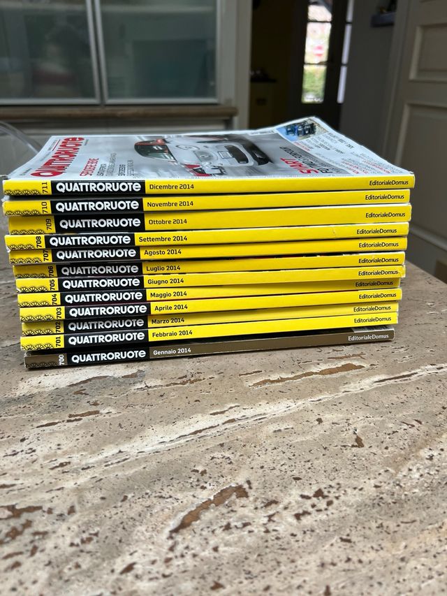 12 riviste quattroruote anno 2014