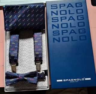 Set de tirantes, pajarita y pañuelo