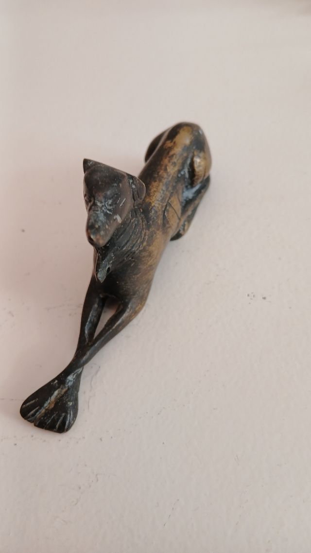 Escultura perro galgo antigua