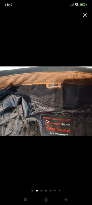 CHAQUETA PIEL PARA MOTO O VESTIR! OFERTA 145€!