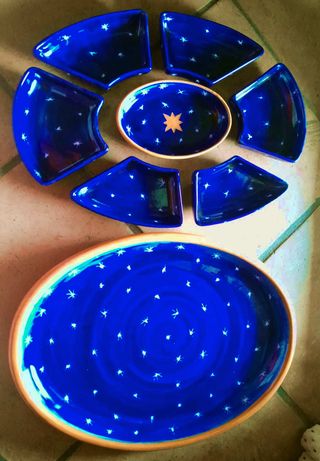 Grande piatto antipastiera ceramica vietrese