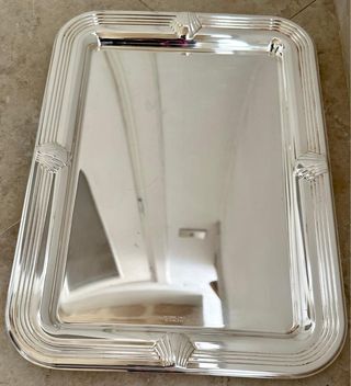 Vassoio silver plated galegaro made in italy 