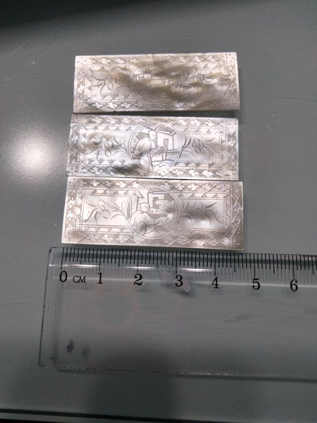 Fichas de nácar de casino chinas siglo XIX