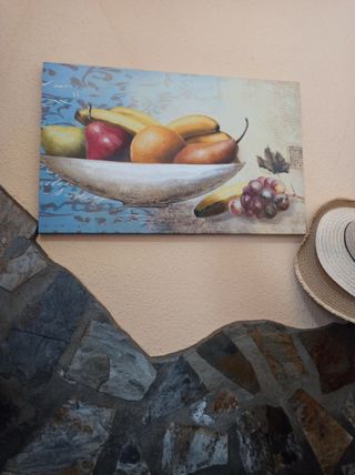 Bodegón en lienzo de 80cm x 50cm