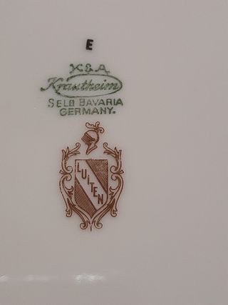 Juego de té de KRAUTHEIM porcelana alema