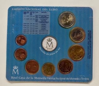Cartera Euros 2008 España ANDALUCIA Set Medalla  