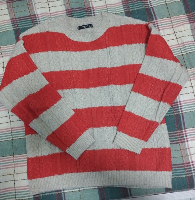 Maglione a righe Mango