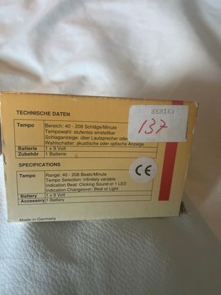 Wittner Taktell metronomo con luz y sonido