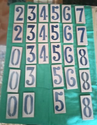 Numeri ceramica 
