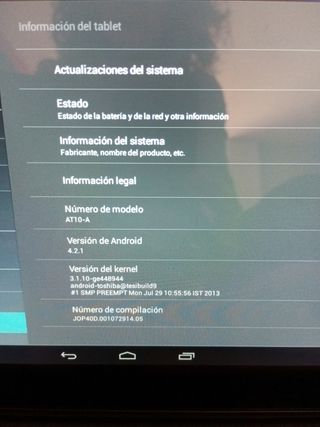 Tablet Toshiba