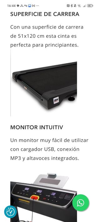 Cinta fitness BH SlimRun