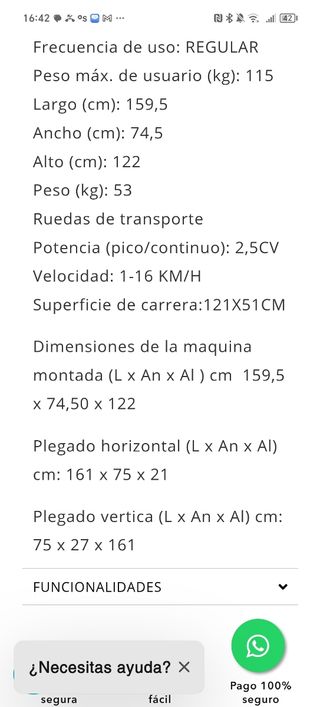 Cinta fitness BH SlimRun