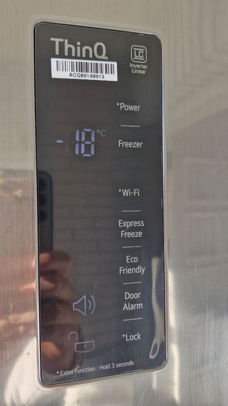 Congelador vertical LG acero inoxidable